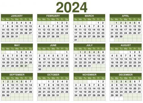 Stafford SDA Church-2024 Calendar